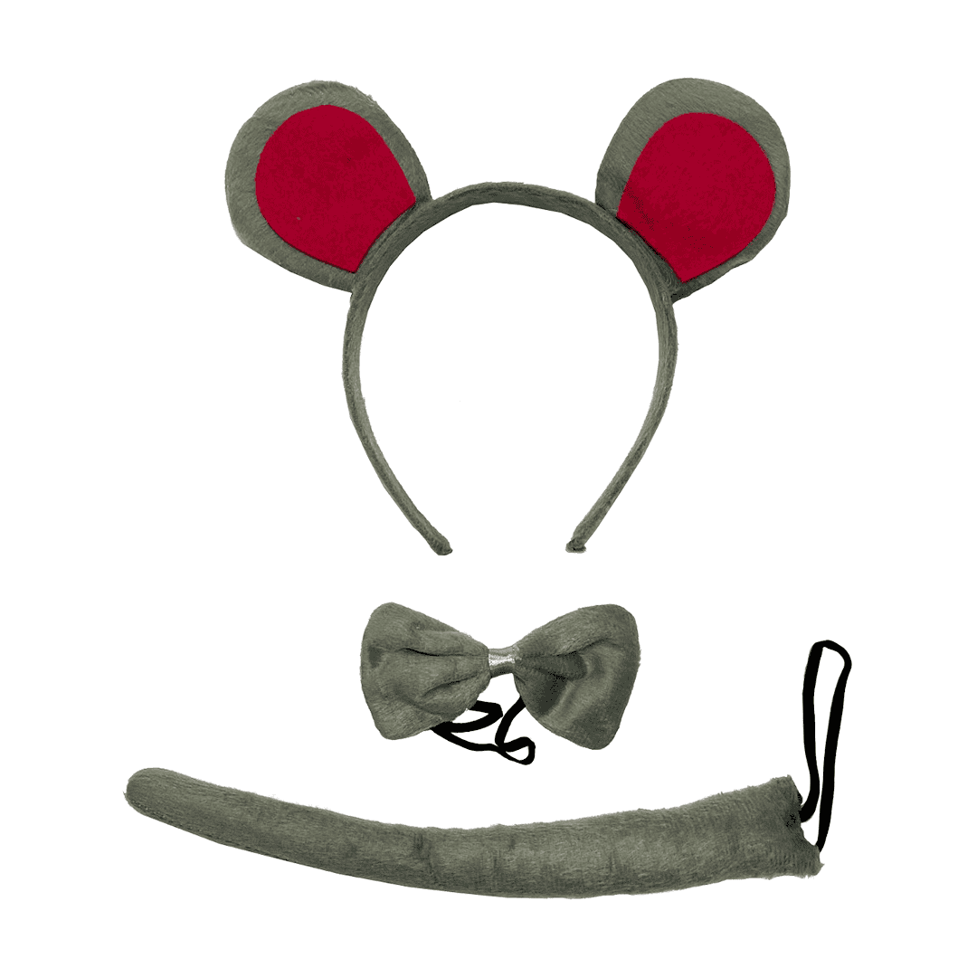 Set de accesorios de ratón gris