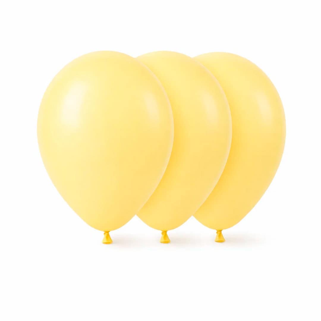 Globo Látex Amarillo Pastel 5" | 50 unidades