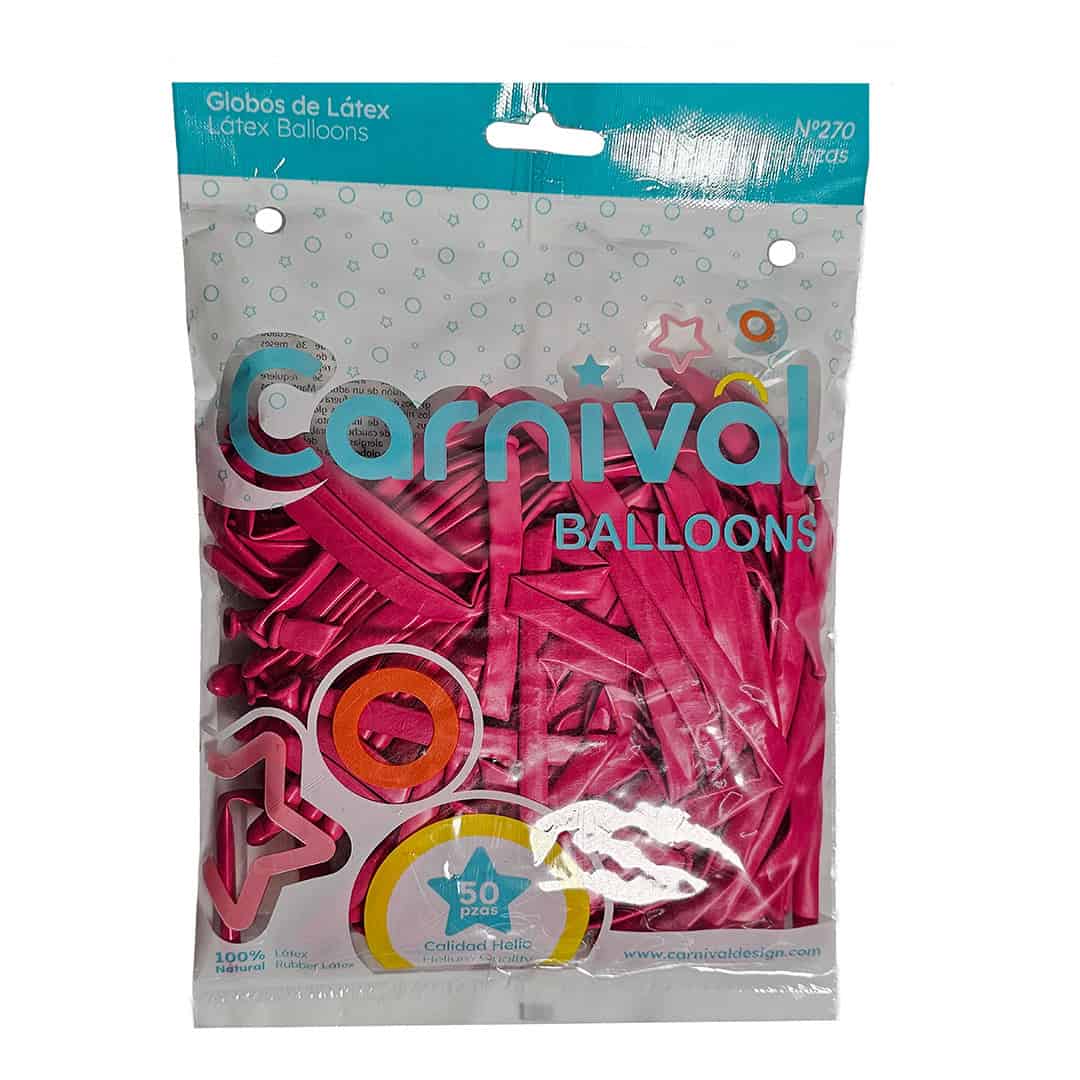 Globo Látex Magenta 270" | 50 unidades - Imagen 2