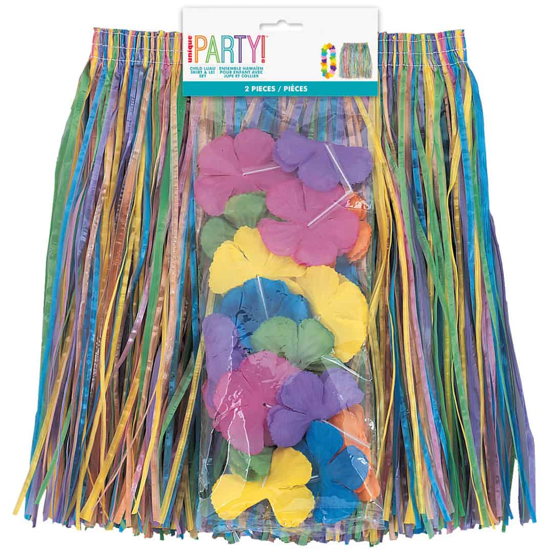 Set Hawaiano De 6 Piezas – Falda De Paja, 4 Guirnaldas Lei (Collar, Corona Y Brazaletes) Y Gafas De Piña – Disfraz Tropical Para Mujer Talla 36-44 – Ideal Para Fiestas De Playa Y Verano