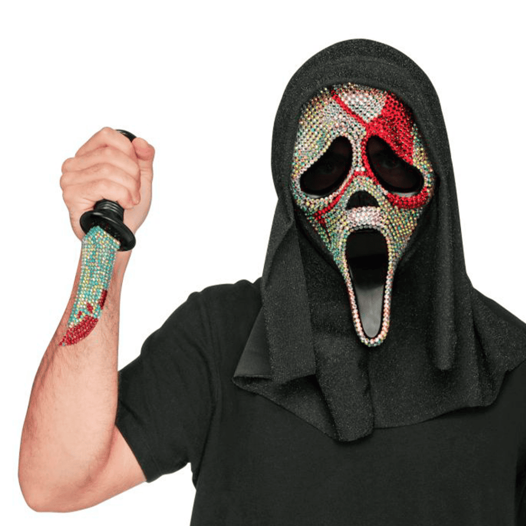 Kit máscara GhostFace Bloody Bling - Party Center