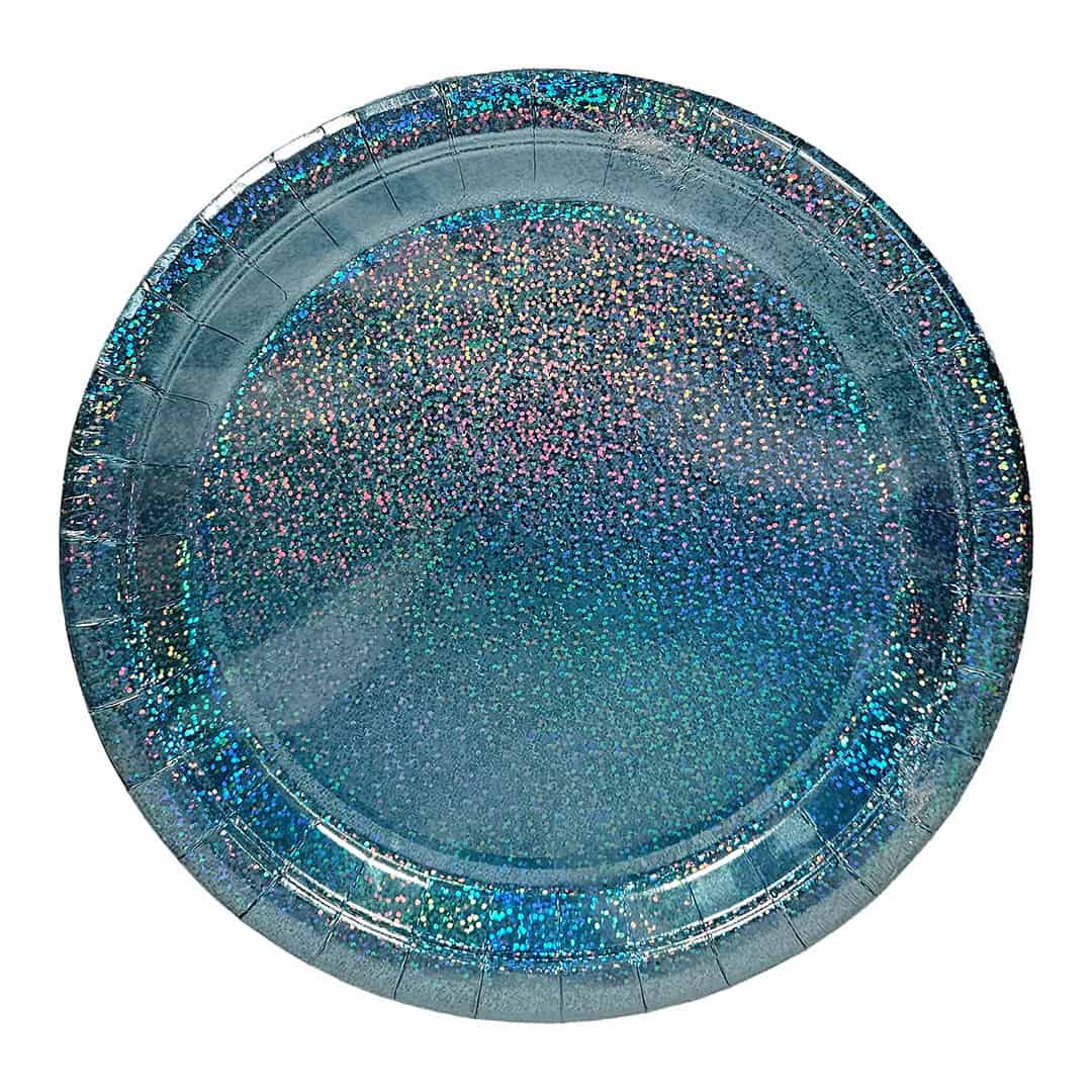 Plato Glitter Color Celeste 9"