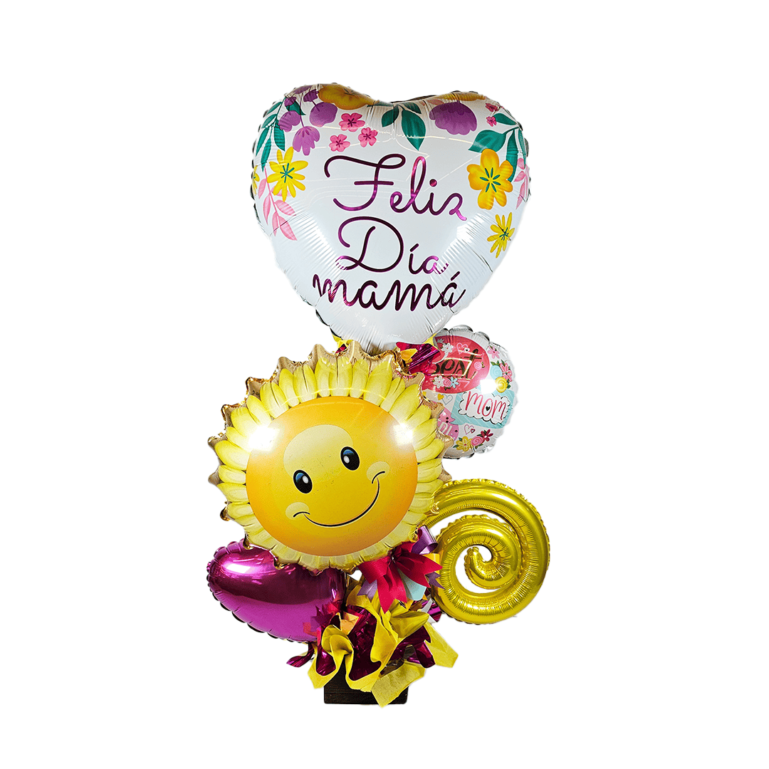 Arreglo del día de la Madre de globos metálico