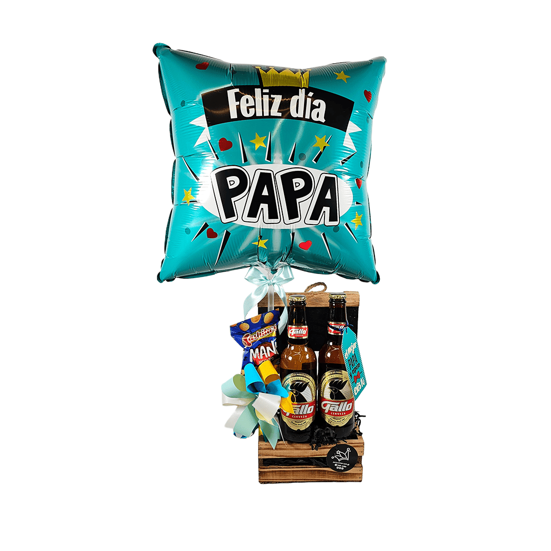 Arreglo globo metálico para el día del padre