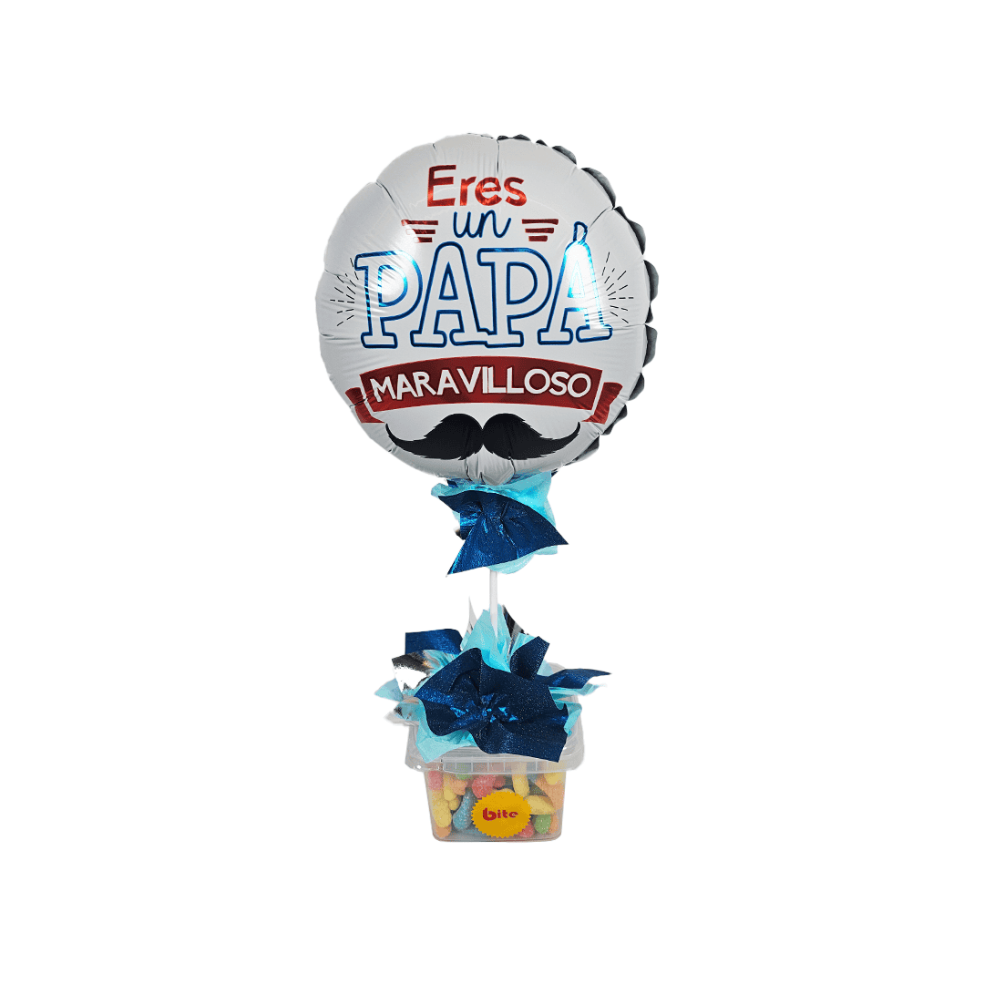 Arreglo del día del padre con gomitas