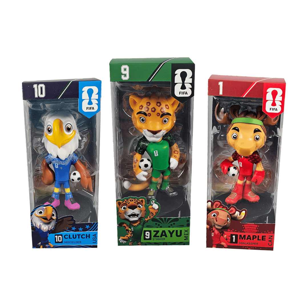 Figuras coleccionables mascotas del mundial