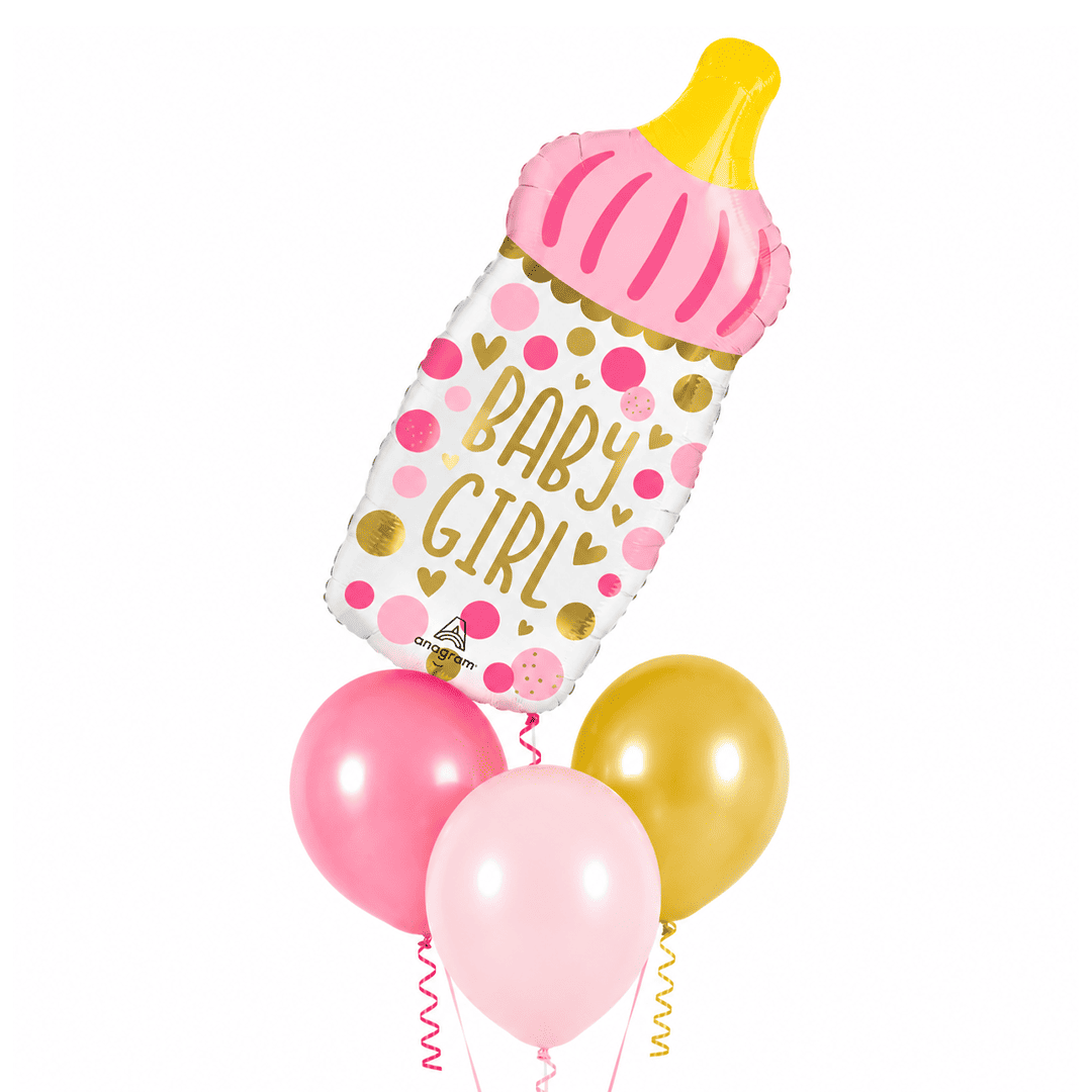 Globos con helio Pacha Baby Shower niña