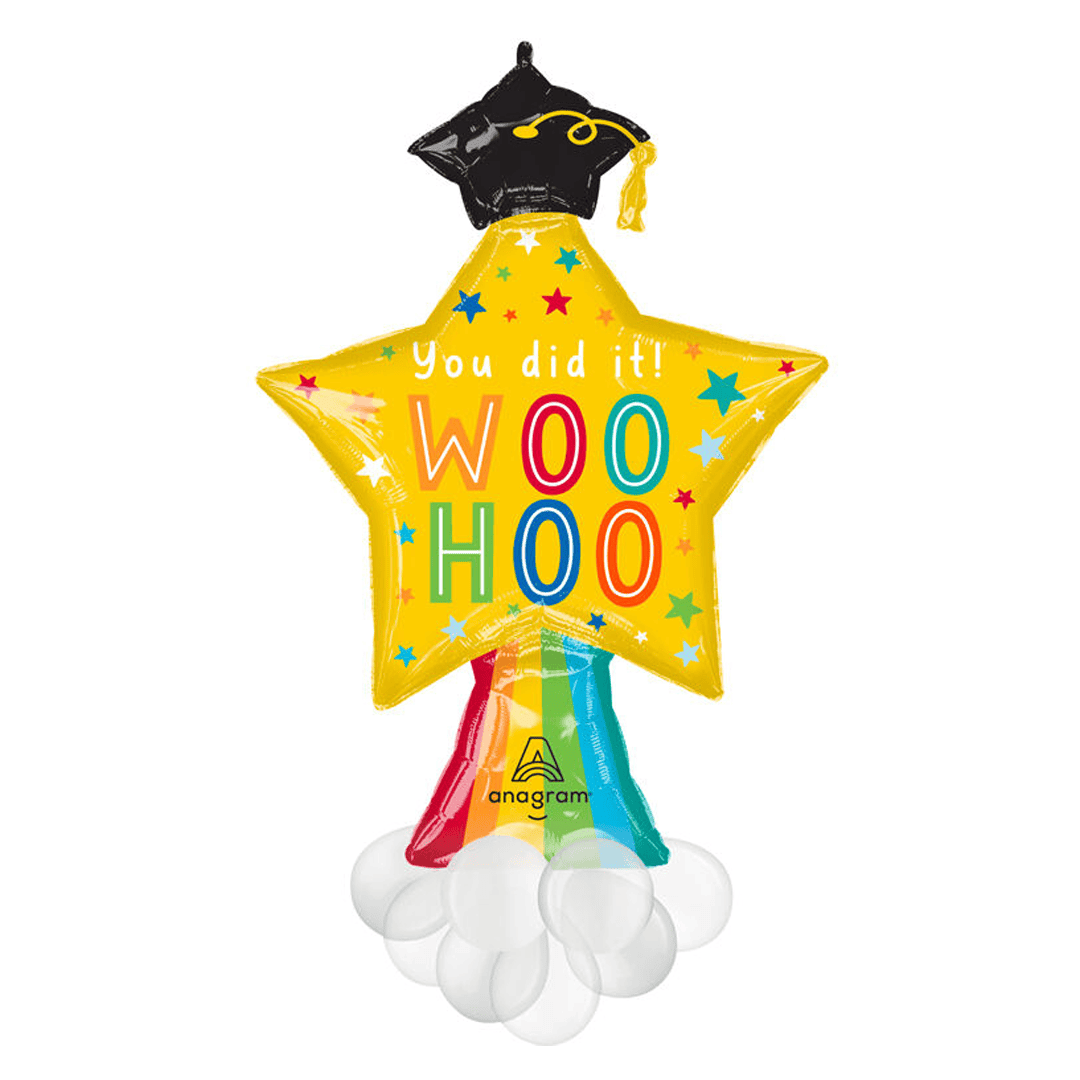 Globo de estrella graduación