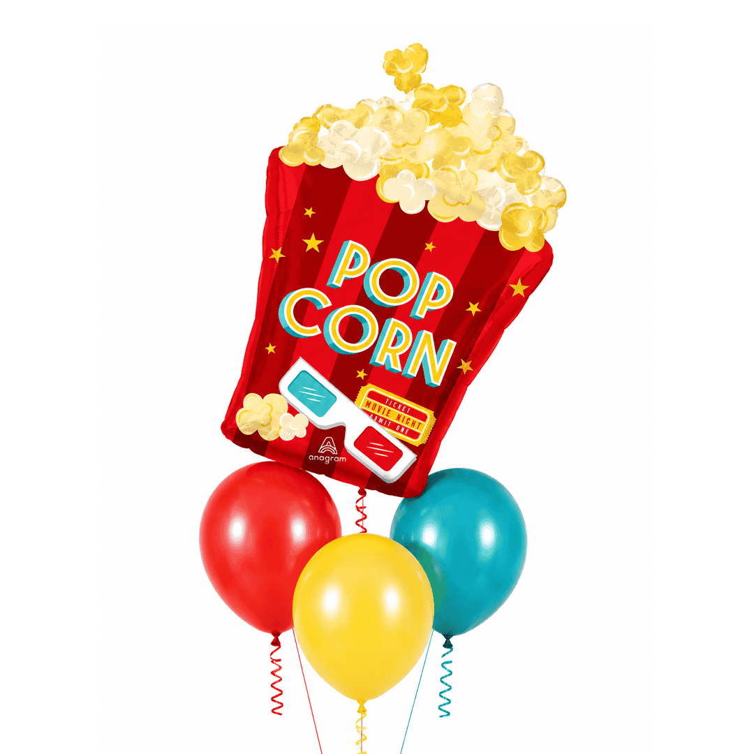 Globos con helio Poporopos/cine
