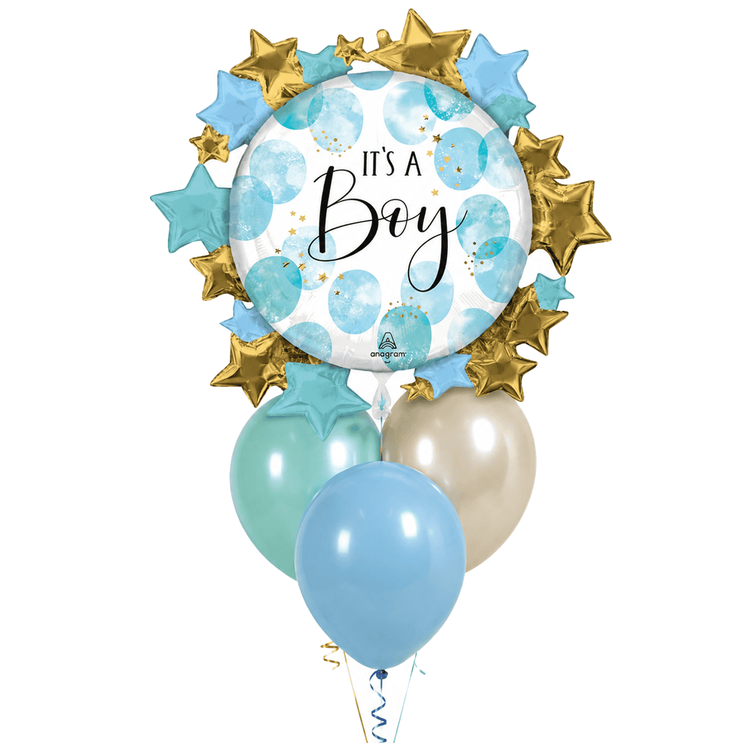Globos con helio Baby Shower boy
