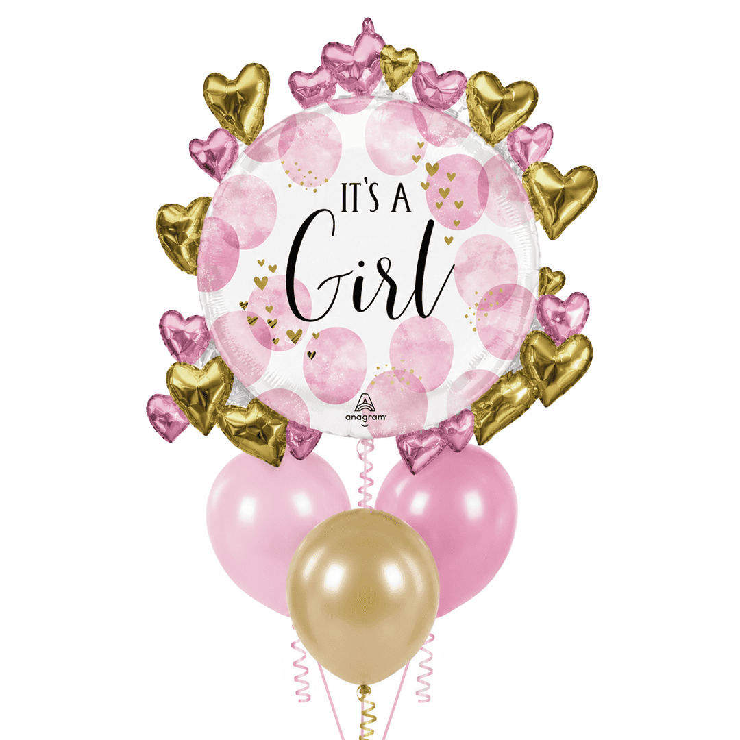 Globos con helio Baby Shower Girl