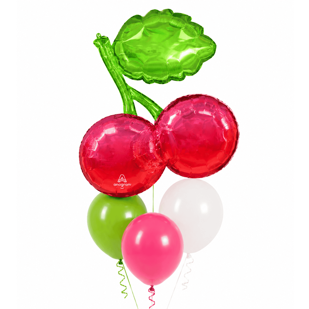 Globos con helio cerezas