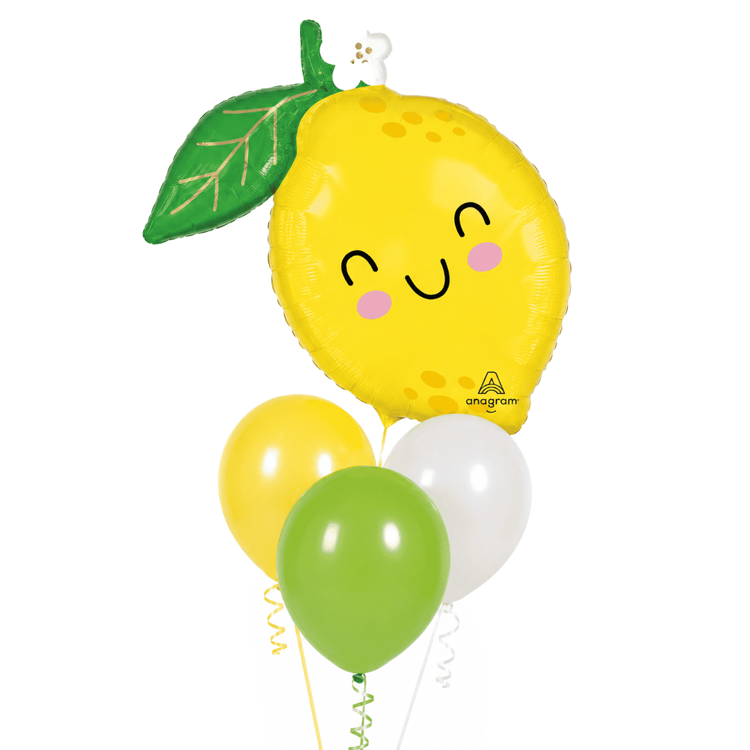 Globos con helio limón