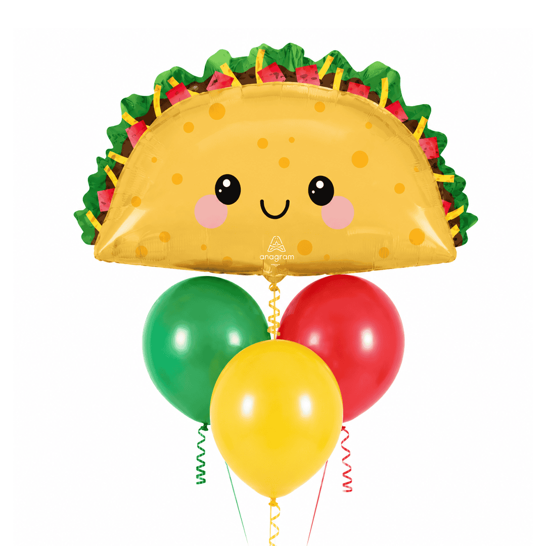 Globos con helio Taco