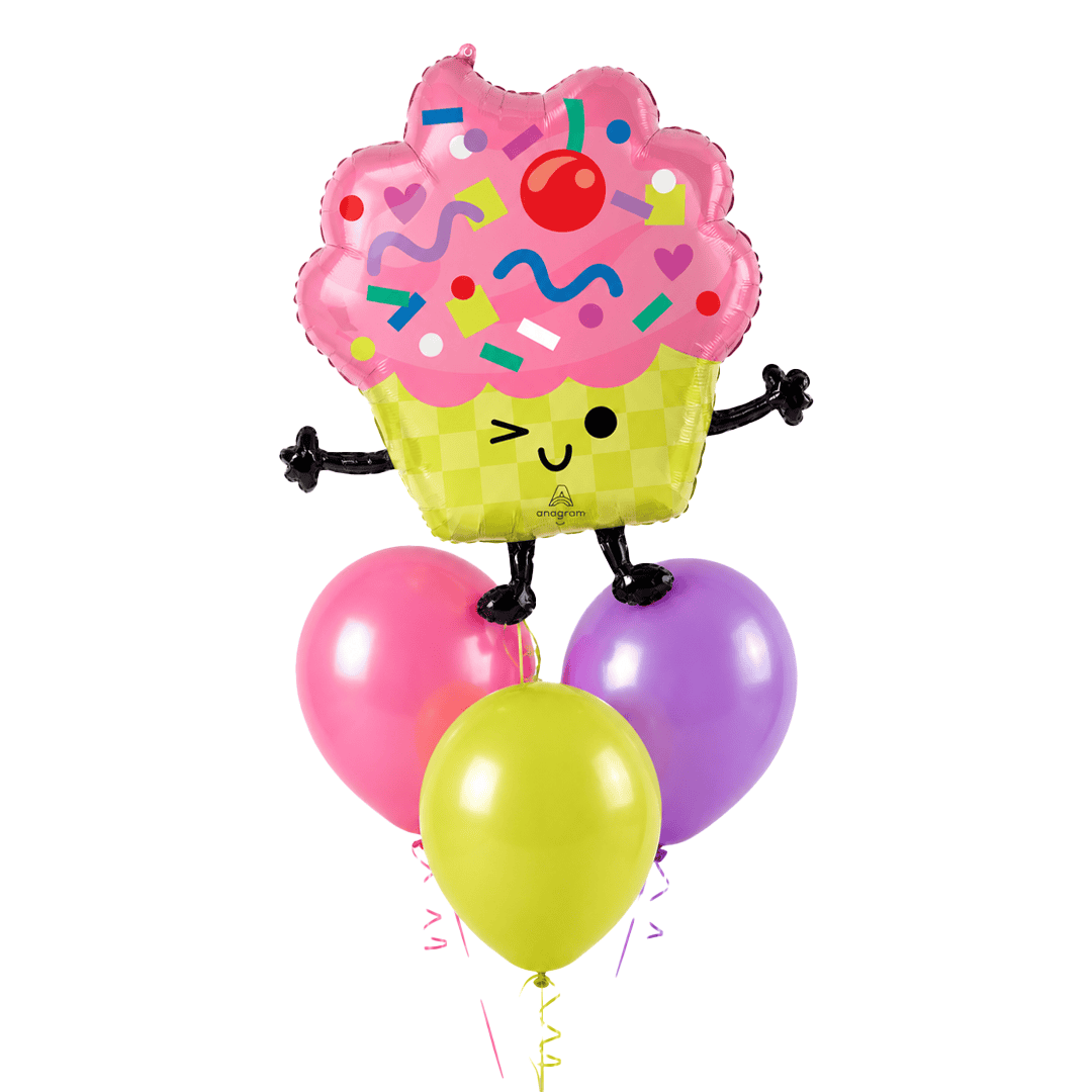 Globos con helio cupcake