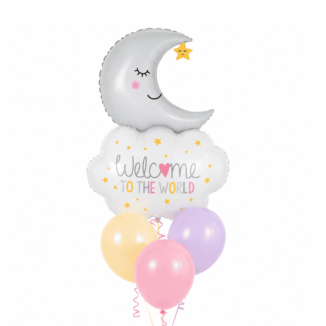 Globos con helio Welcome baby