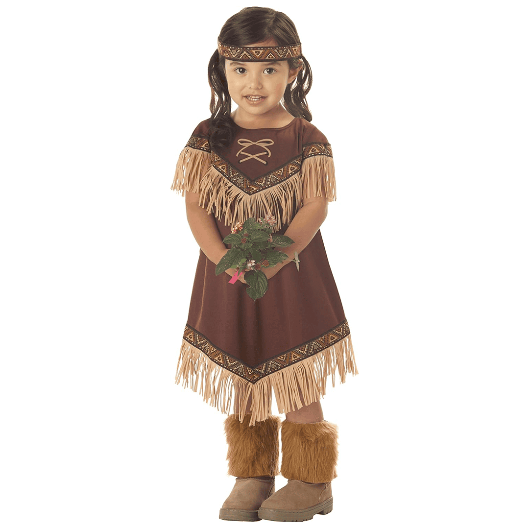Disfraz de Princesa Nativa Americana para Niña pequeña.