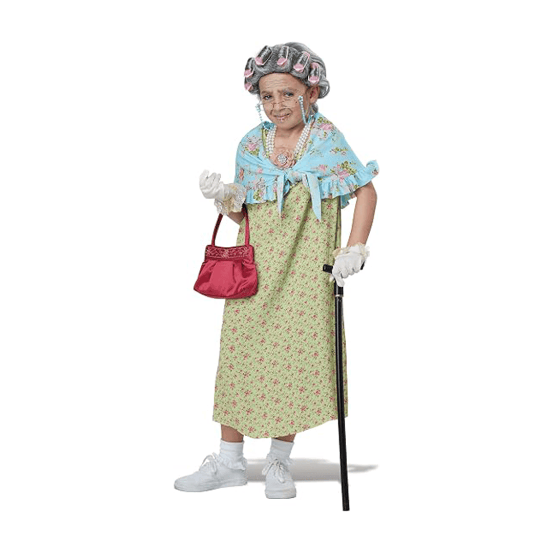 Kit de Disfraz de Abuela para Niña tamaño estándar