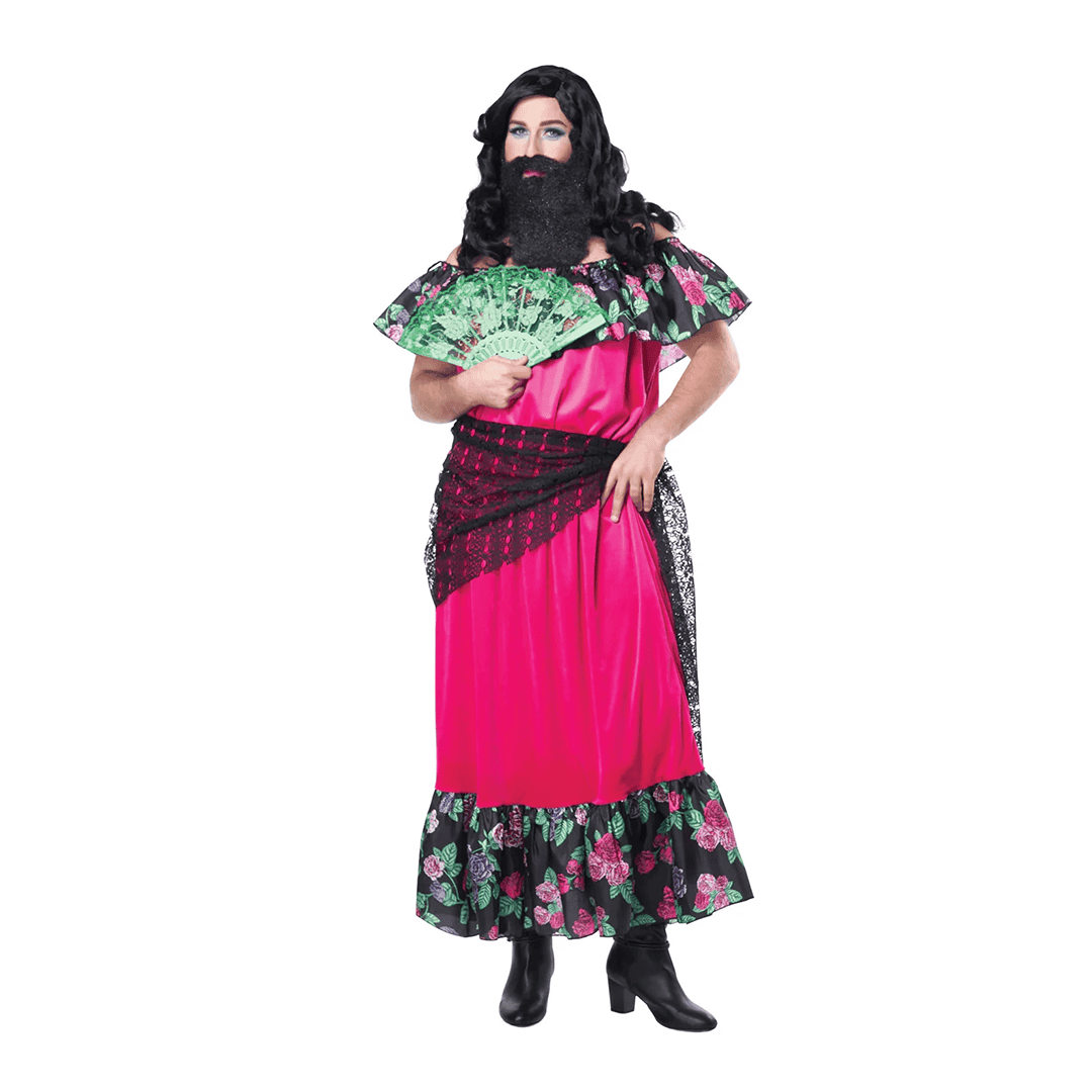 Disfraz La Dama Barbuda del Circo para Mujer adulto talla L/XL
