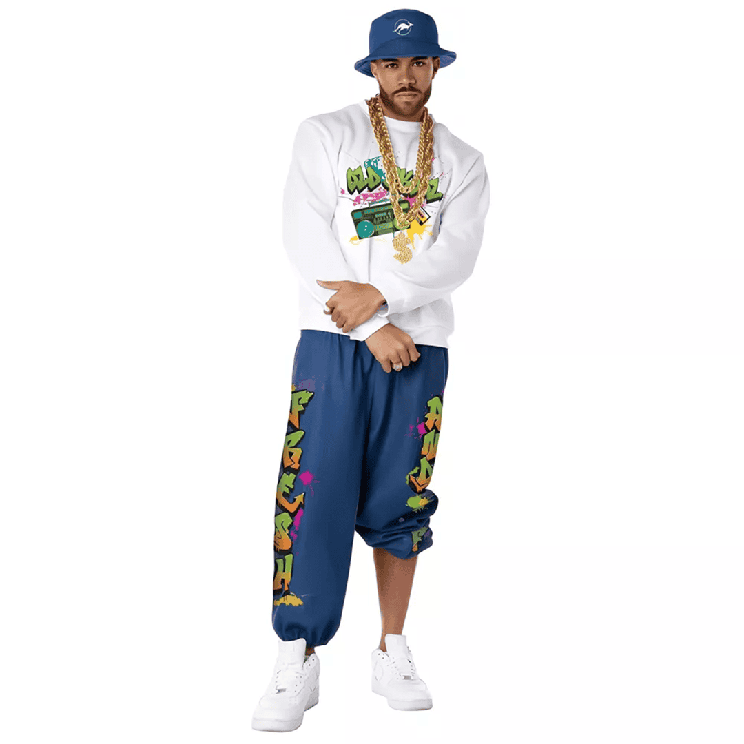 Disfraz de hip hop de los 90 para hombre - Imagen 2