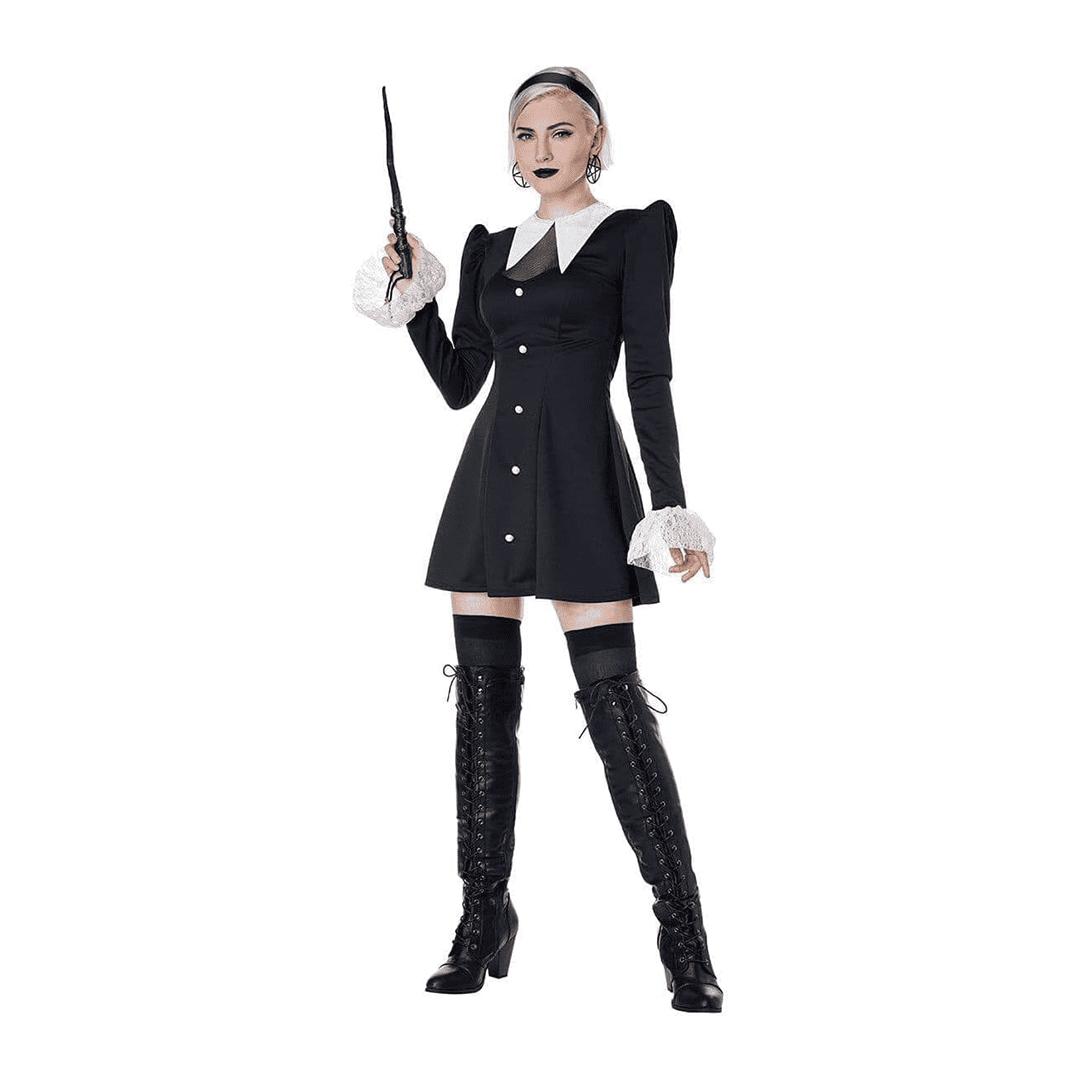 Vestido Bruja Gótica para Mujer adulto talla S