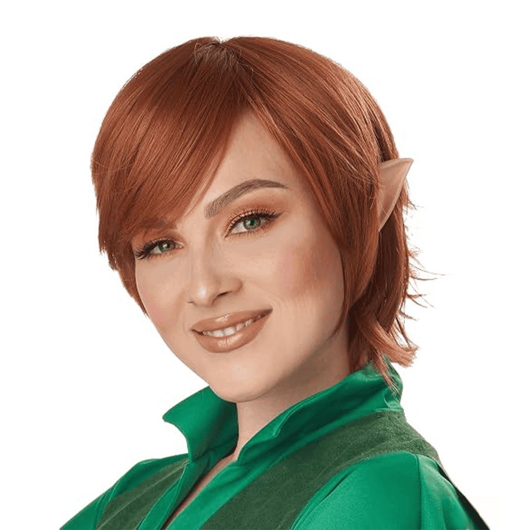 Peluca de Peter Pank color marrón para adultos talla única