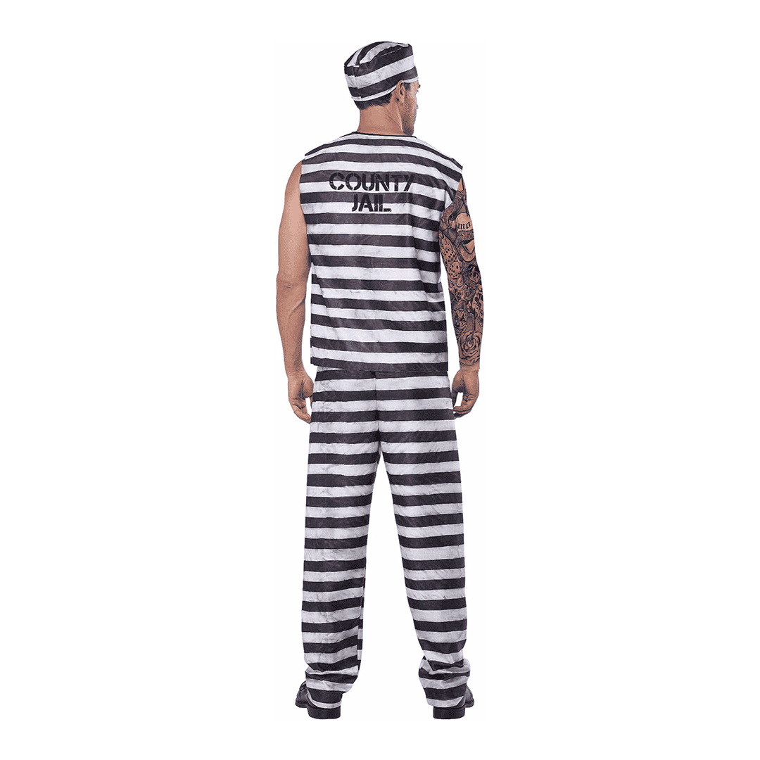 Disfraz de Prisionero para Hombre adulto talla L - Imagen 4