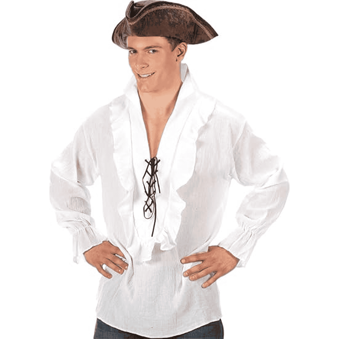 Camiseta de Pirata para Hombre blanca, talla M