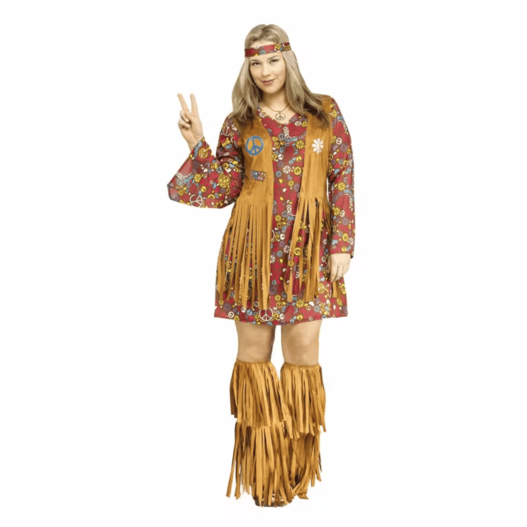 Disfraz Hippie para Mujer talla L