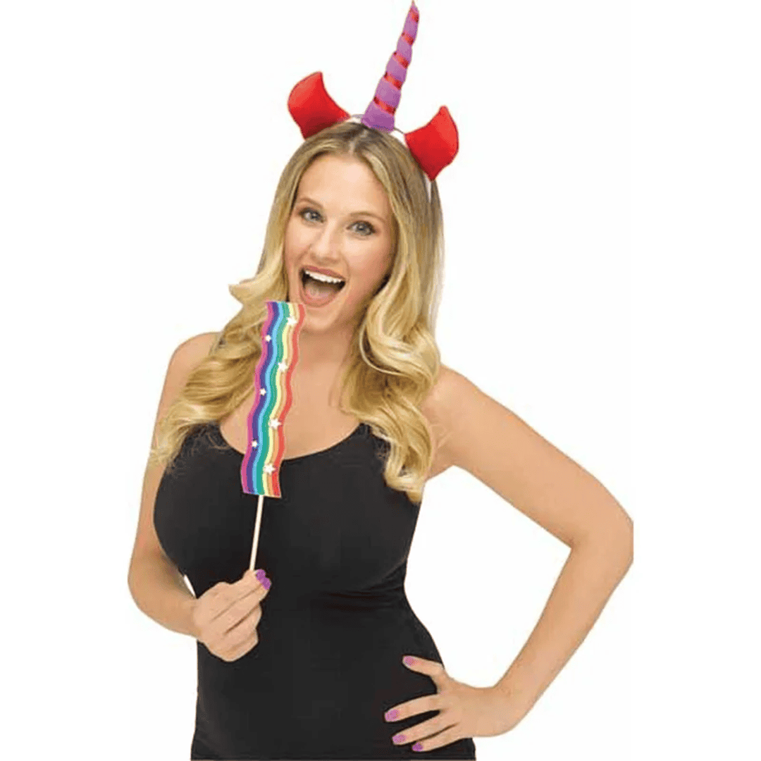 Kit de disfraz para adultos con el filtro de unicornio de Snapchat