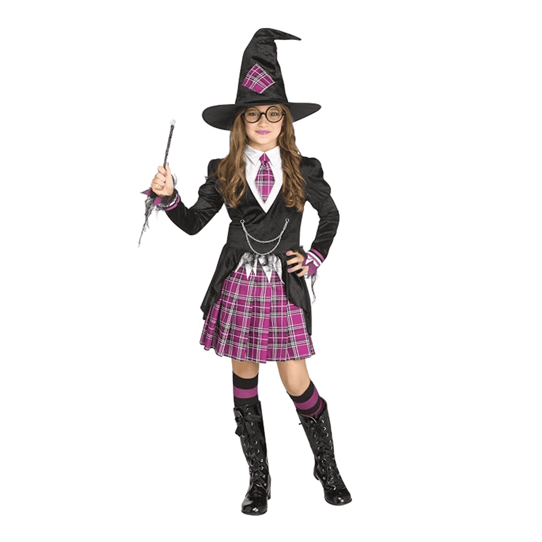 Disfraz de Bruja Escolar para Niña talla M