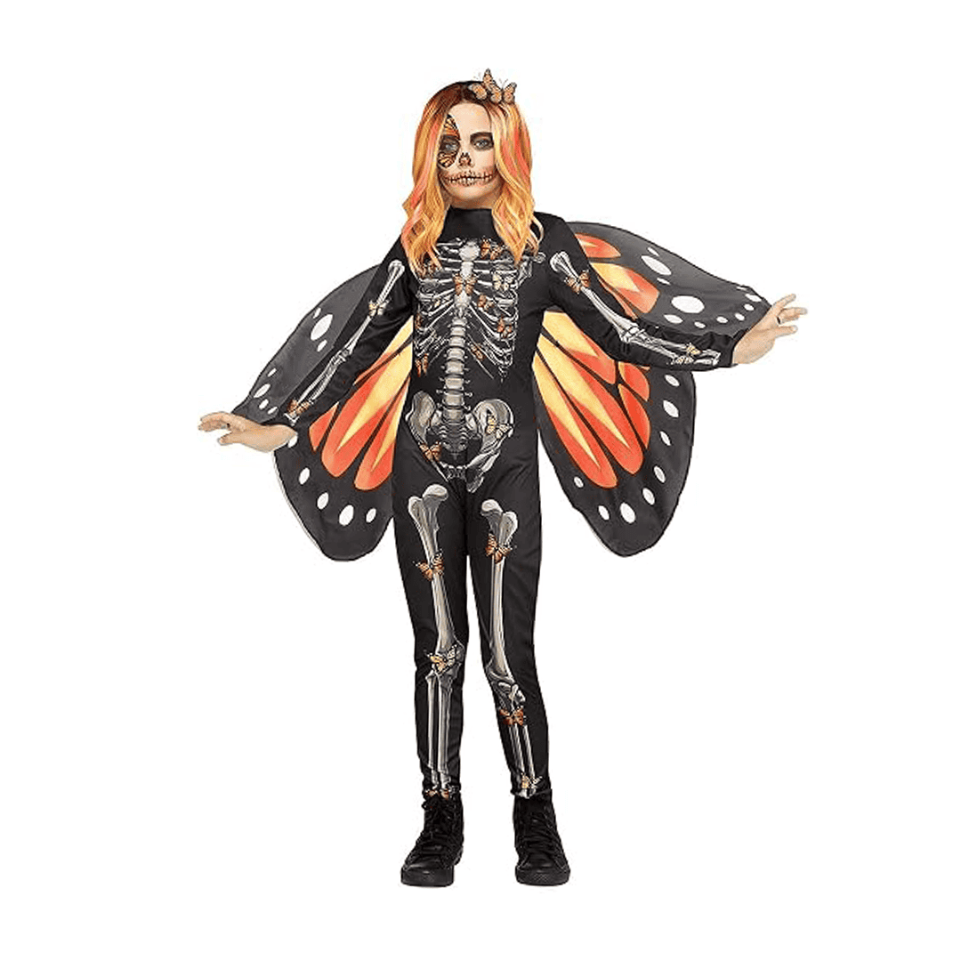 Disfraz de Mariposa de Huesos para Niña talla L