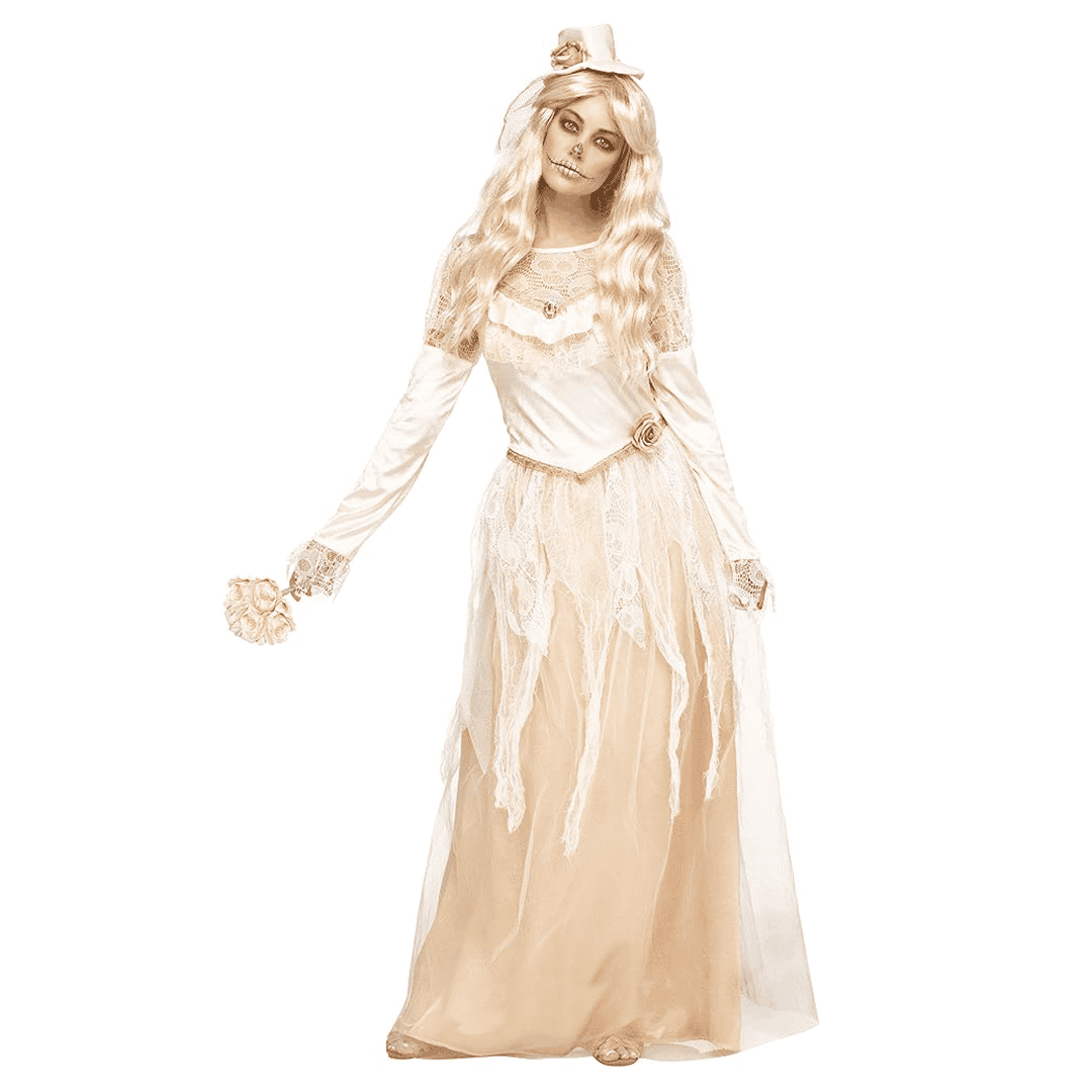 Disfraz de novia victoriana para adulto, talla S - M