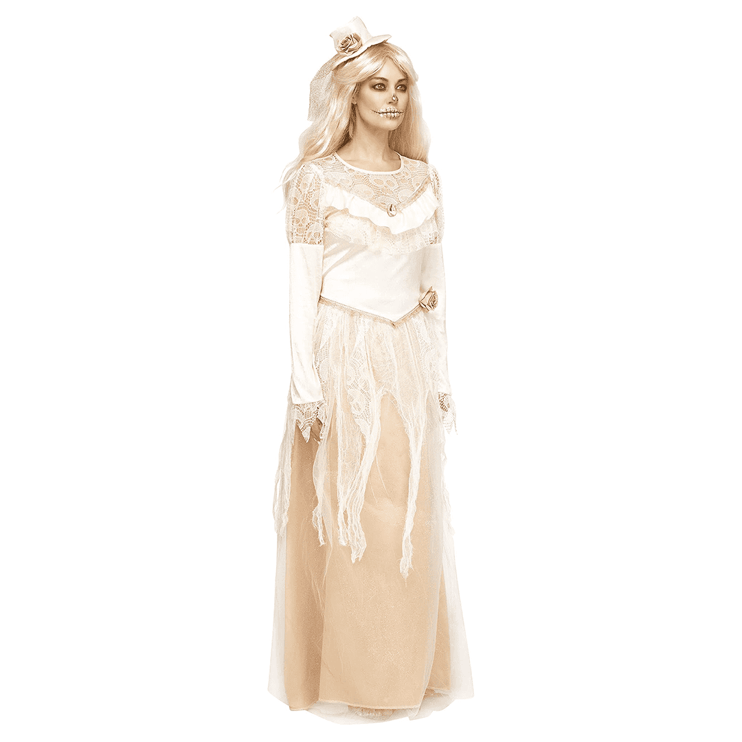 Disfraz de novia victoriana para adulto, talla S - M - Imagen 4
