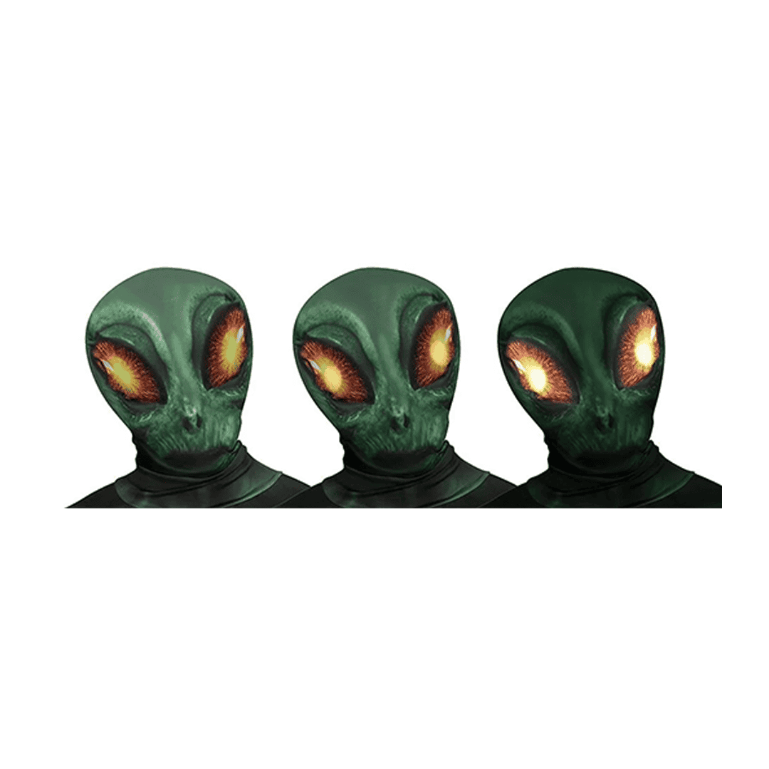 Disfraz de alienígena cósmico con ojos luminosos para niño 12-14. - Imagen 3