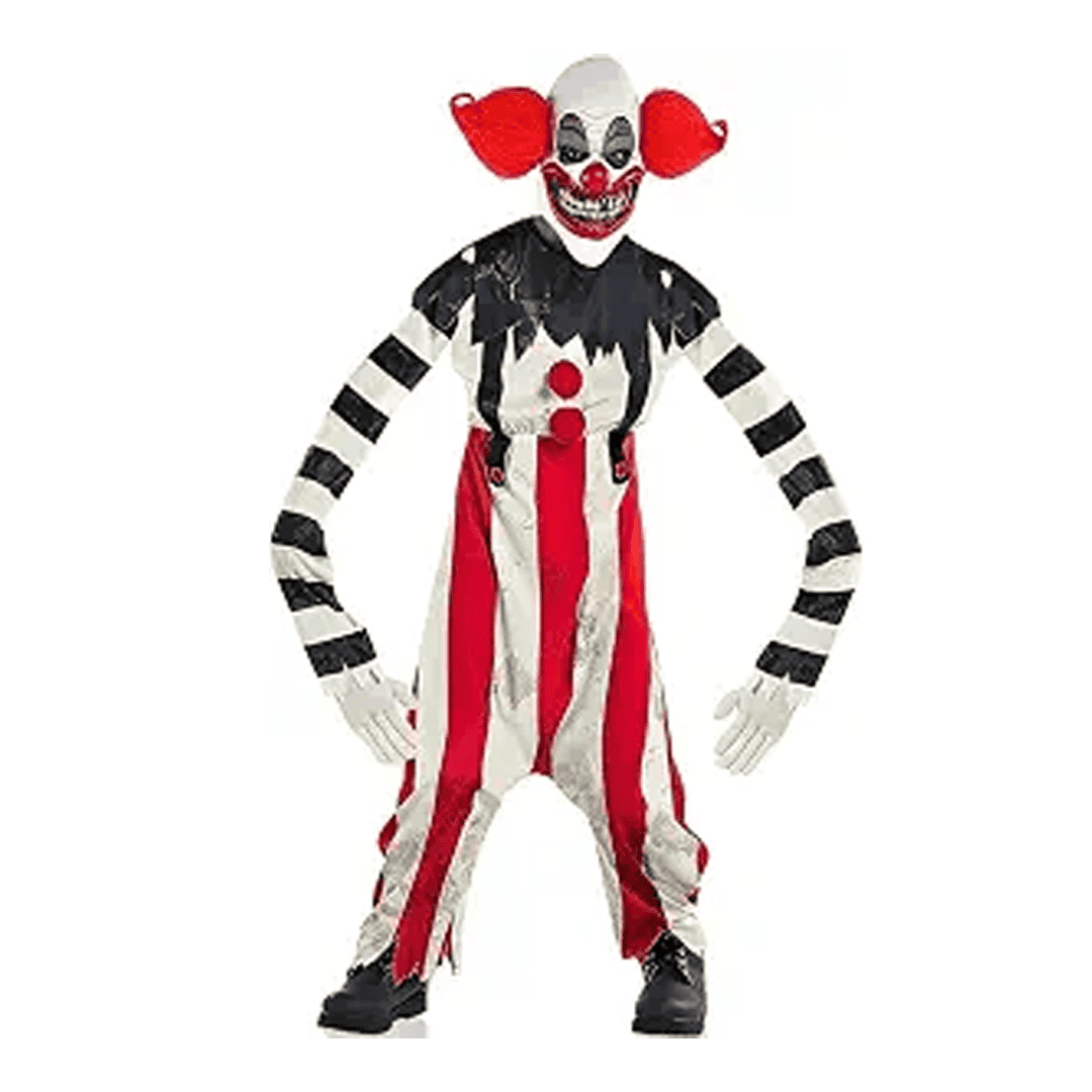 Payaso Espeluznante de Brazos Largos para Niño talla XL