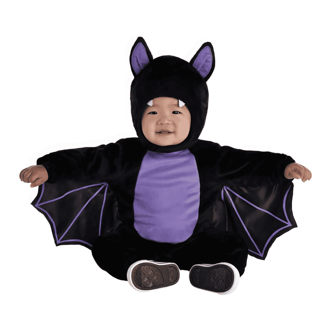 Disfraz de Murciélago negro y morado para Niño bebé