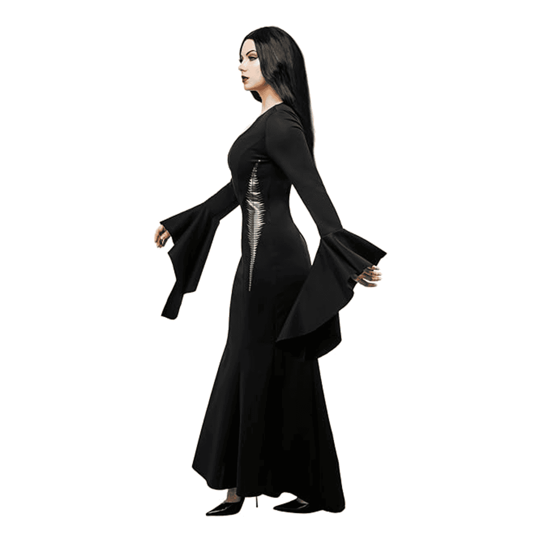 Disfraz de Morticia Addams para Mujer adulto talla L - Imagen 2