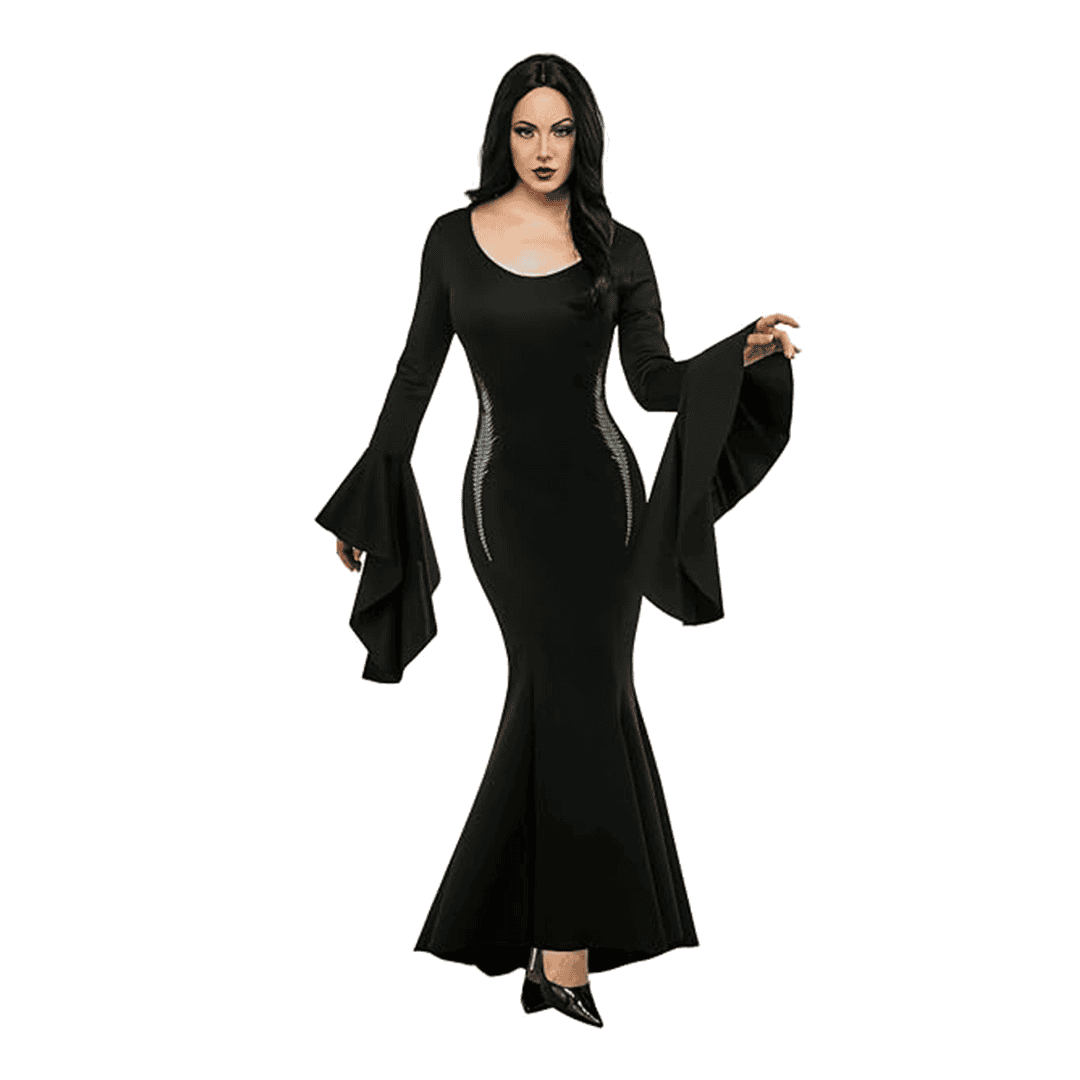 Disfraz de Morticia Addams para Mujer adulto talla L - Imagen 4