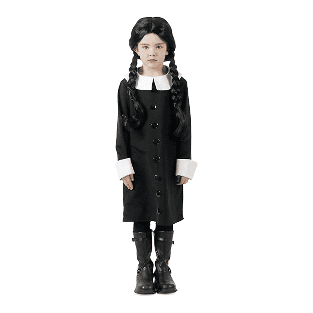 Traje de Merlina Addams para Niña talla S