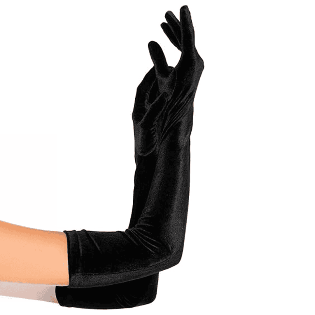 Guantes de Ópera color negro para Mujer adulto talla única