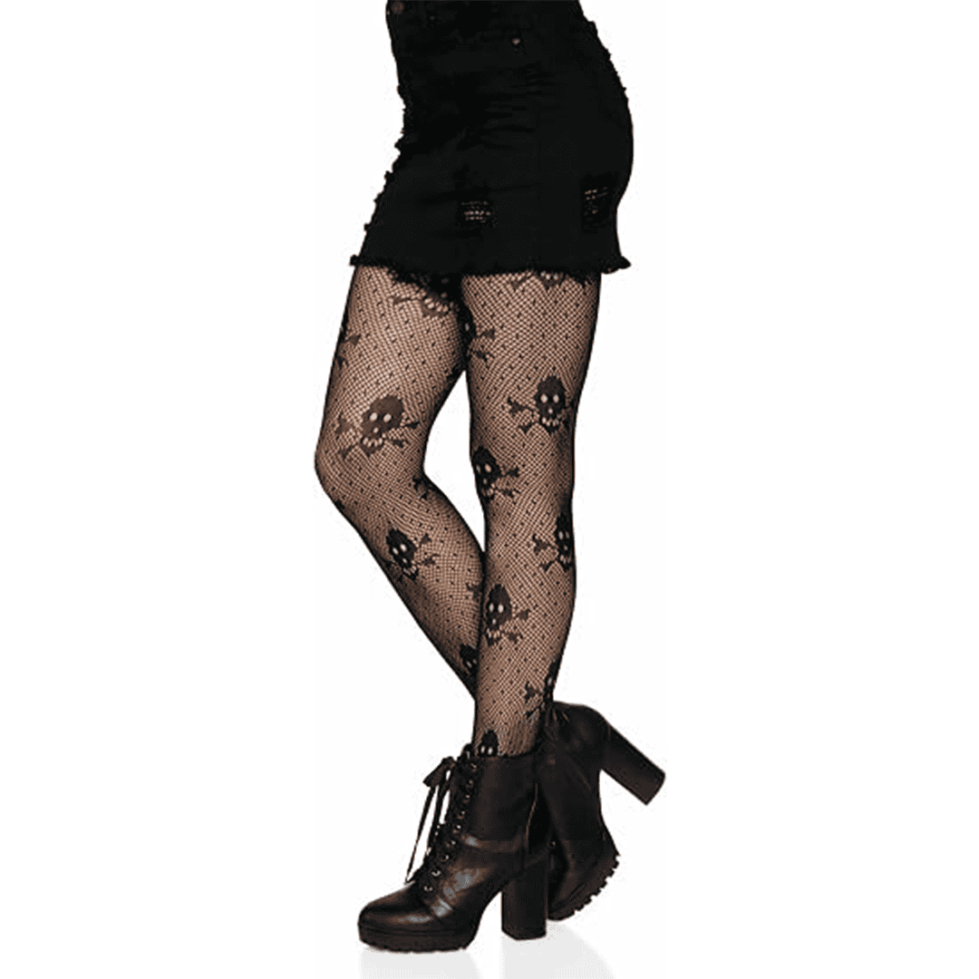 Medias con Estampado de Calaveras de Pirata para Mujer adulto talla única