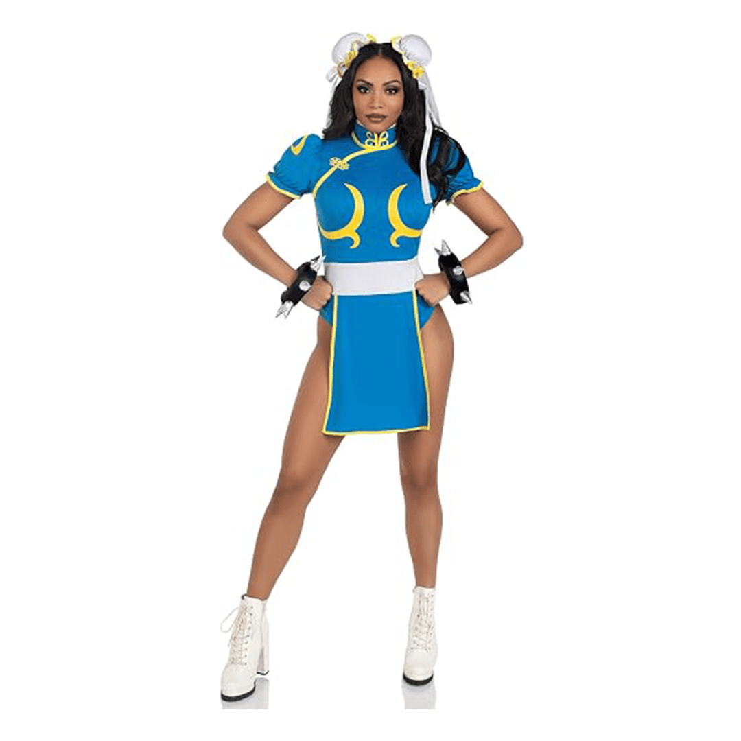 Disfraz de Street Fighter ChunLi para Mujer adulto talla S/M - Imagen 3