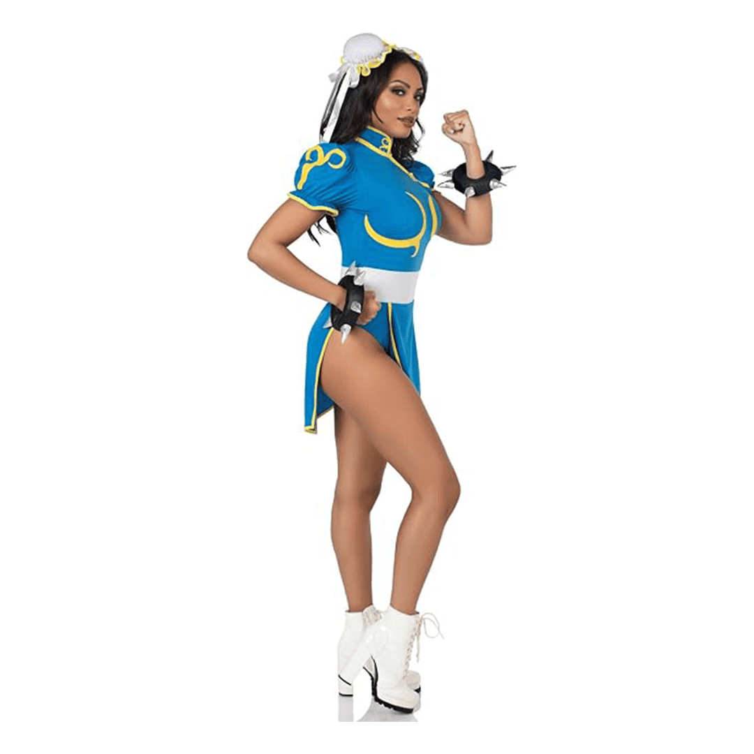 Disfraz de Street Fighter ChunLi para Mujer adulto talla S/M - Imagen 4