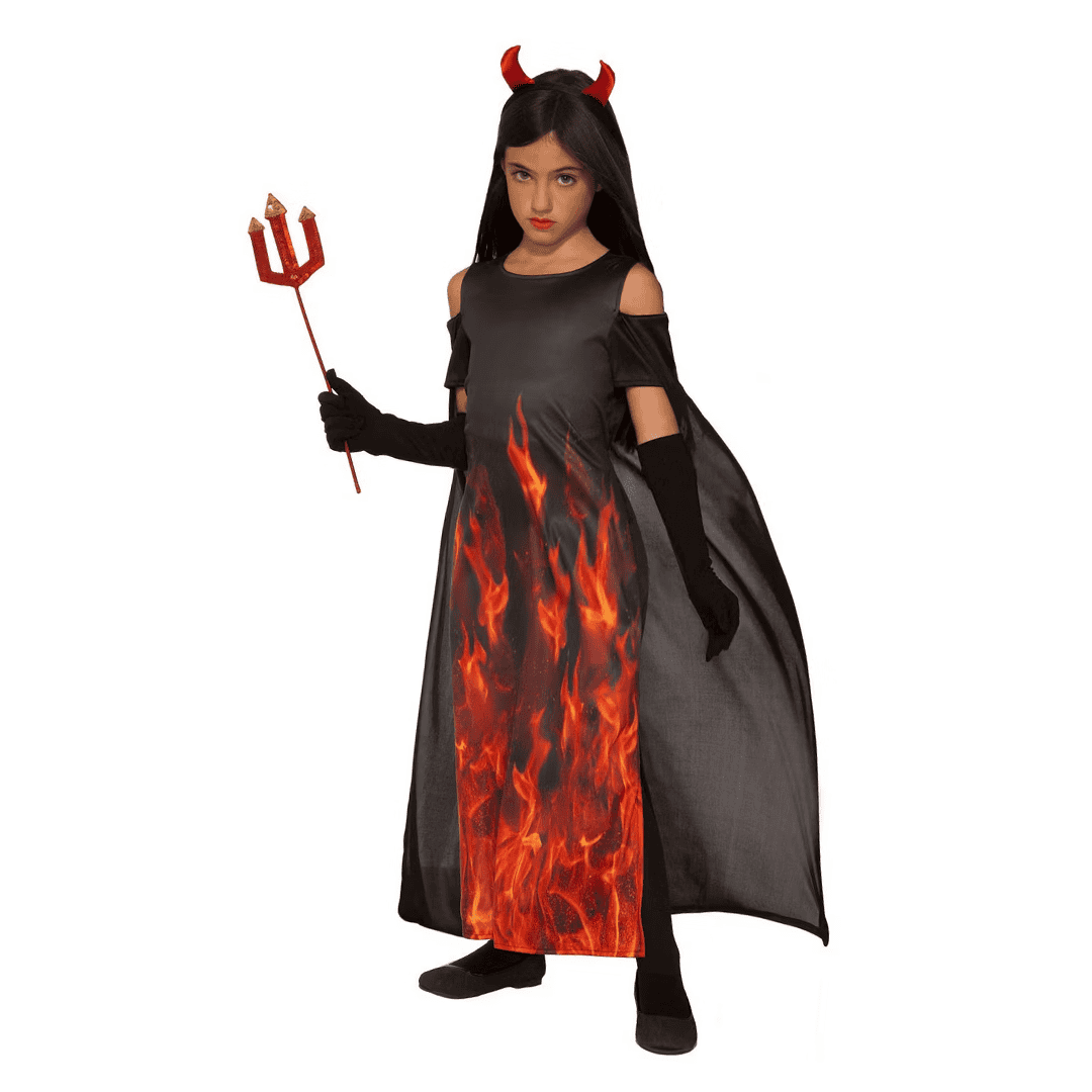 Disfraz de Demonio para Niña talla L