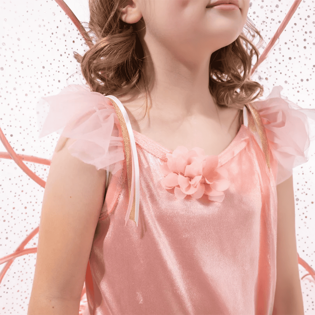 Vestido de Hada de Jardín de Rosas talla L - Imagen 3
