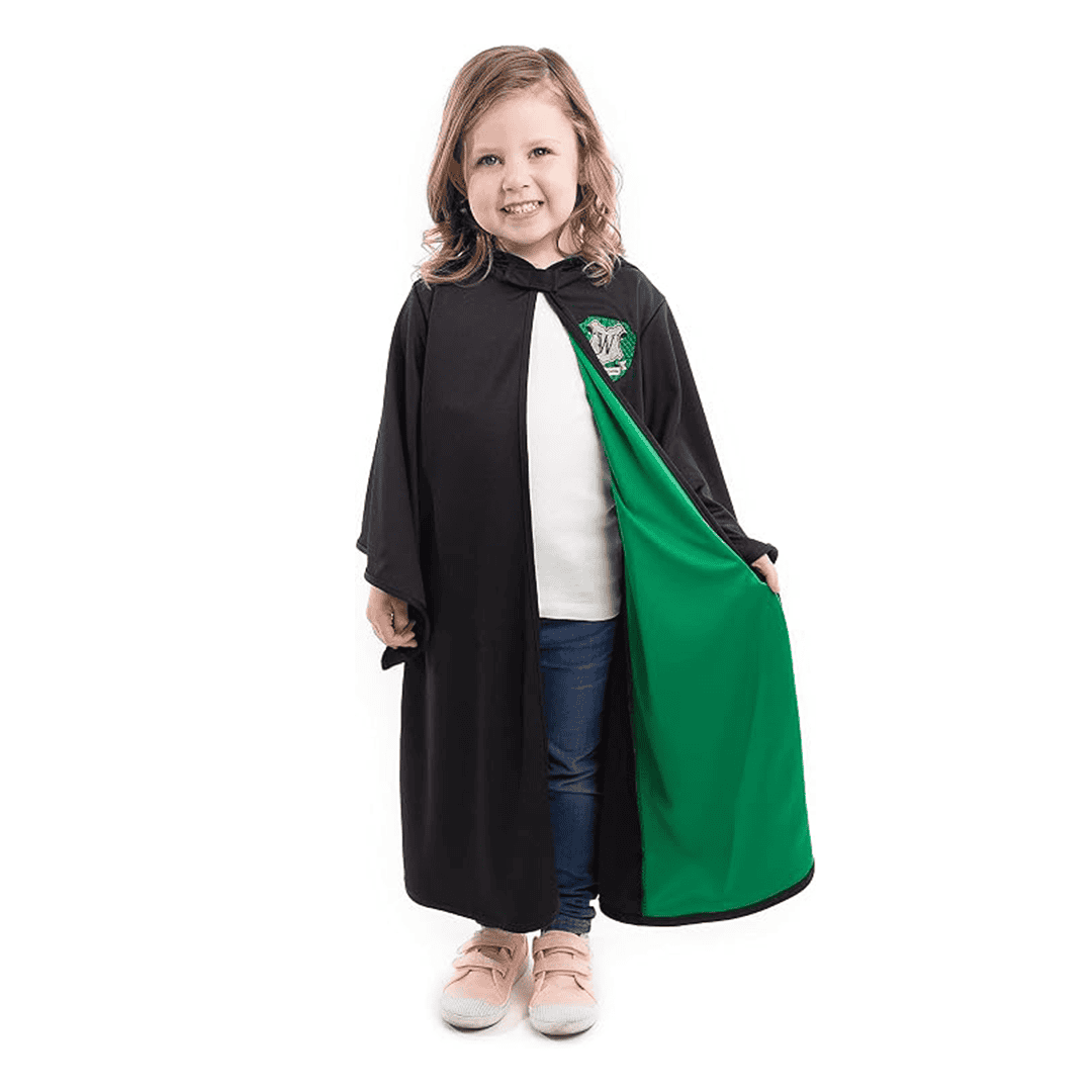 Disfraz de Mago color verde para Niños talla S/M