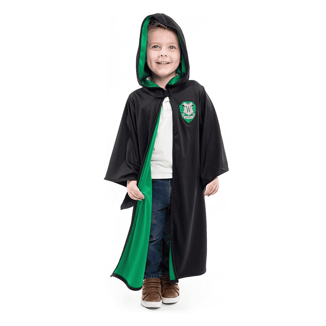 Disfraz de Mago color verde para Niños talla S/M - Imagen 2