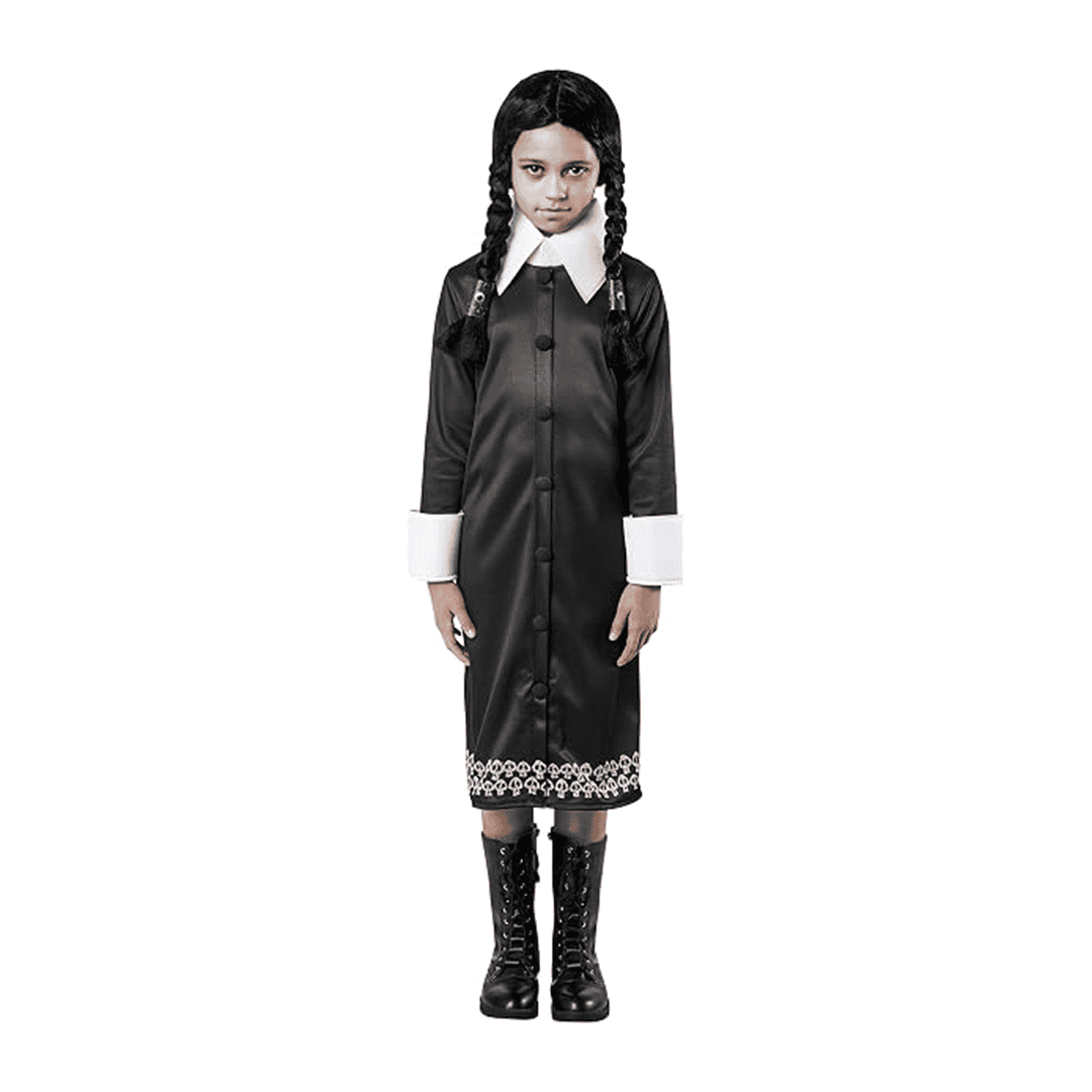 Traje de Merlina Addams para Niña talla L