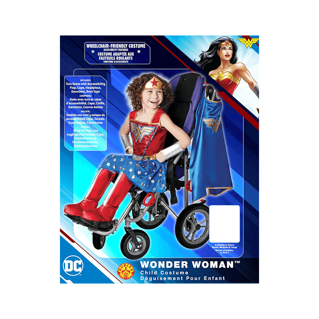 Disfraz de la Mujer Maravilla adaptativo para Niña talla S - Imagen 2